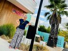 The Kyneton Springs Motel has a distinctly mid-century vibe.