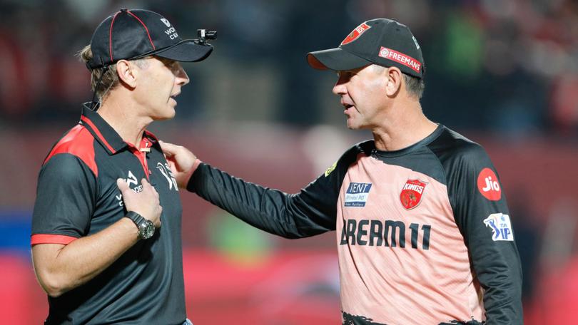 The match involving Ricky Ponting’s IPL team was abandoned overnight due a power outage linked to the India-Pakistan conflict.