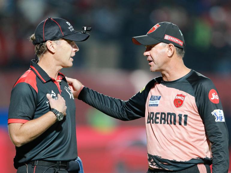 The match involving Ricky Ponting’s IPL team was abandoned overnight due a power outage linked to the India-Pakistan conflict.
 