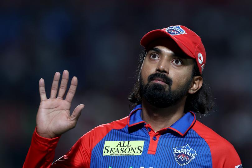 KL Rahul of Delhi Capitals
during the 2025 IPL match between Punjab Kings and Delhi Capitals.