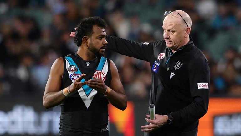 Ken Hinkley said Port was doing everything it could to support Willie Rioli.
