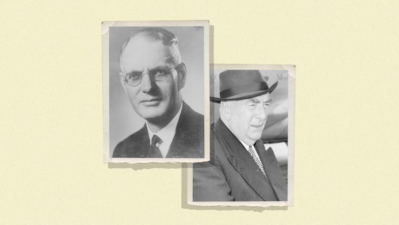 John Curtin and Robert Menzies.