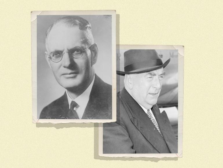 John Curtin and Robert Menzies. 