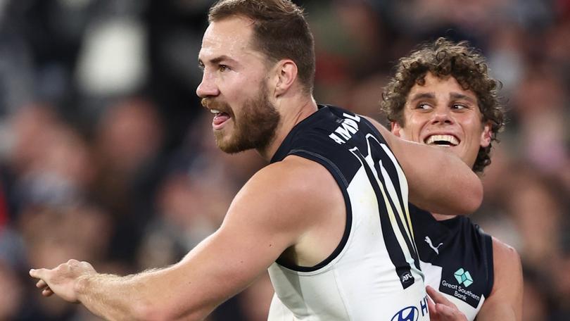 Harry McKay kicked the match-winning goal for the Blues.