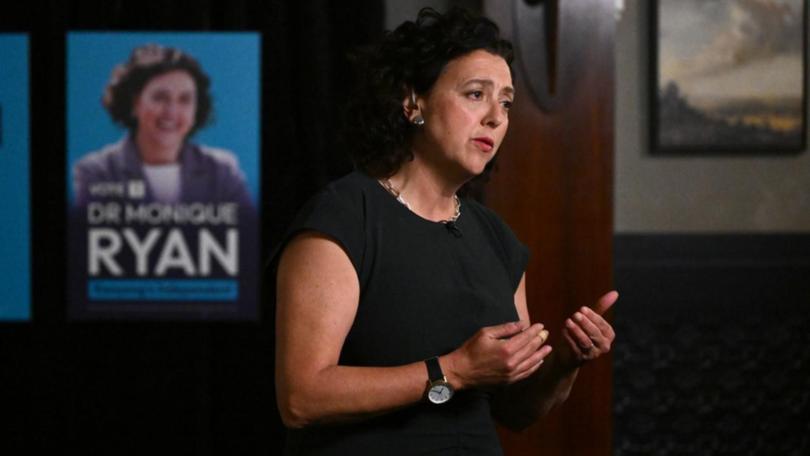 Monique Ryan's nervous wait looks set to end in victory.