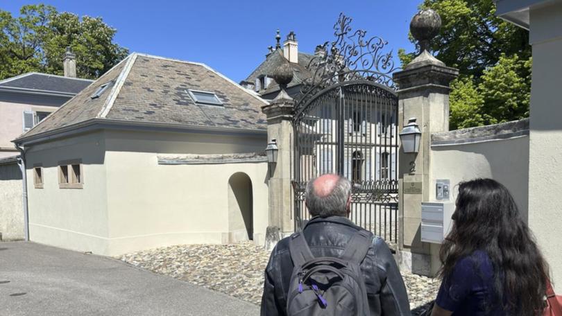 US-Chinese trade talks are thought to be taking place at the residence of the Swiss UN ambassador.