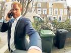 Prince Harry wandered the street knocking on doors and ringing bells.