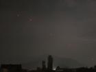 Red projectiles were seen over Srinagar, in Indian-controlled Kashmir, after a ceasefire took hold.