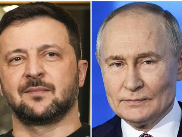 Volodymyr Zelenskiy says Vladimir Putin's talks proposal is "a positive sign" but wants a ceasefire.