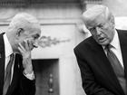 President Donald Trump, right, meets with Prime Minister Benjamin Netanyahu of Israel in the Oval Office of the White House in Washington, April 7, 2025.