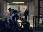 A 15-year-old boy is in hospital under police guard and a 16-year-old has been arrested following a fight at Watergardens shopping centre that allegedly involved machetes. 7News