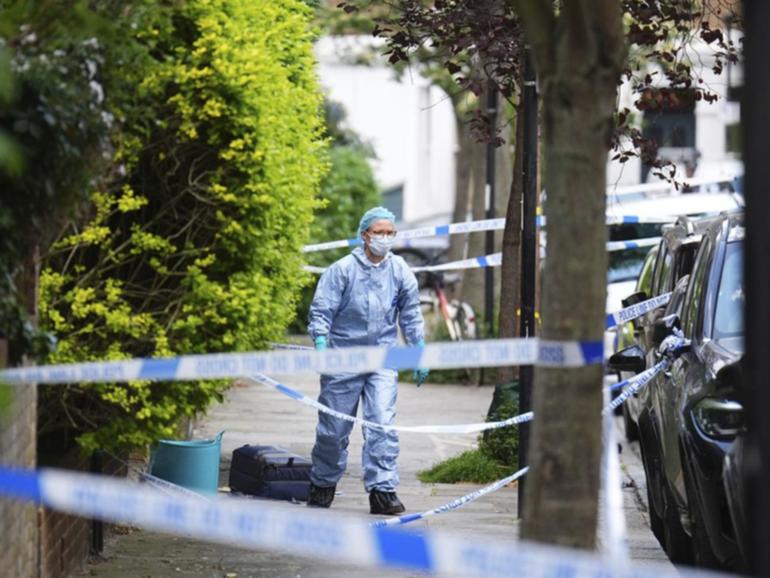 London authorities say they were called to ‘a small fire’ just after 1am in Kentish Town.
