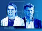 Sussan Ley and Angus Taylor are preparing for a showdown in the Liberal Party room on Tuesday. 