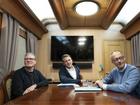 Leaders of the United Kingdom, France and Germany took a train trip to the Ukrainian capital Kyiv.