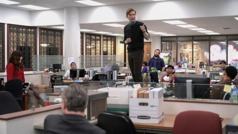 Domhnall Gleeson in The Paper.