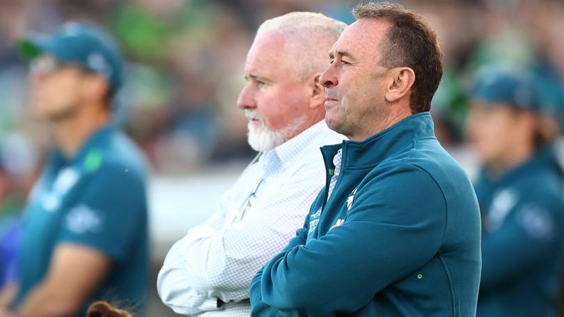 Raiders coach Ricky Stuart will be without Matty Nicholson for three months.