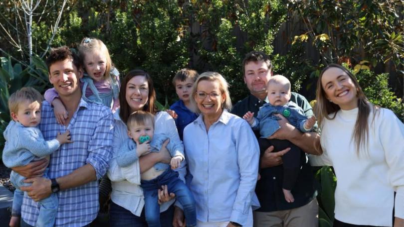 New opposition leader Sussan Ley pictured with her family. Instagram