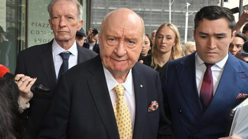 Alan Jones, 84, has indicated he will plead not guilty to 35 historical indecency offences. (Mick Tsikas/AAP PHOTOS)
