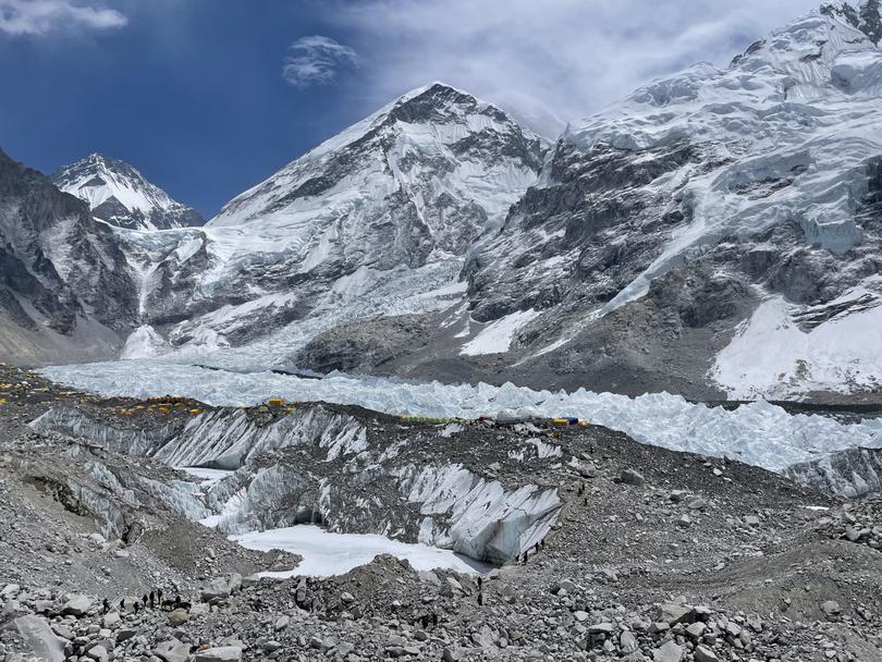 Dramatic landscape in the high mountains.