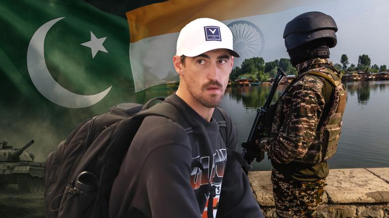 Mitchell Starc arriving home in Sydney on Sunday and now must decide if he returns to India after the conflict with Pakistan exploded last week into violence.