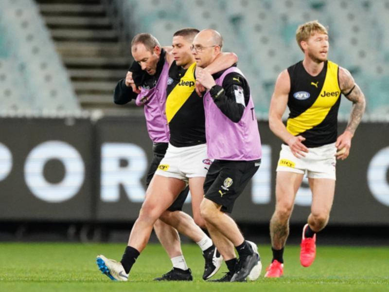 Injury-plagued Richmond star Dion Prestia has missed the start of the season with an achilles issue.,
