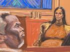 Sean "Diddy" Combs watches as his former girlfriend Casandra "Cassie" Ventura testifies at his sex trafficking trial in New York City, New York, U.S., May 13, 2025 in this courtroom sketch. REUTERS/Jane Jane Rosenberg