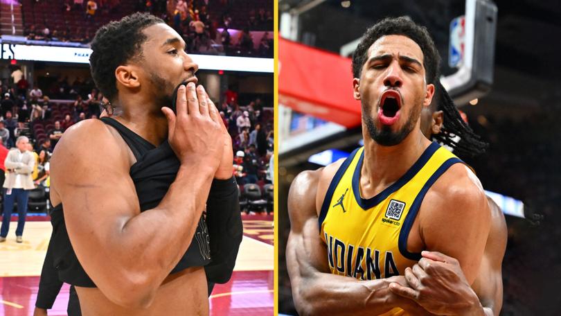 Donovan Mitchell and Tyrese Haliburton.