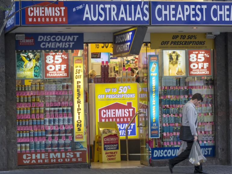 Shelf labels at Chemist Warehouse, as well as at Priceline and Terry White, are making consumers think deals are better than they really are.