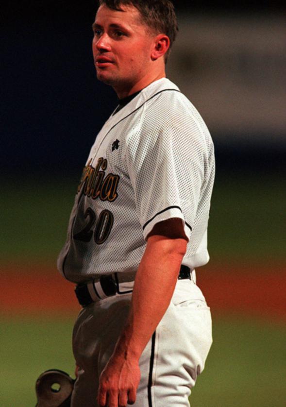 Adam Burton - pictured here when playing for Australia - loved the spotlight.