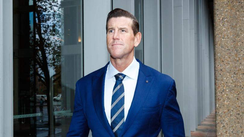 Ben Roberts-Smith breaks for lunch at Federal Court where he has launched an appeal following his failed defamation case against Fairfax Media publications.