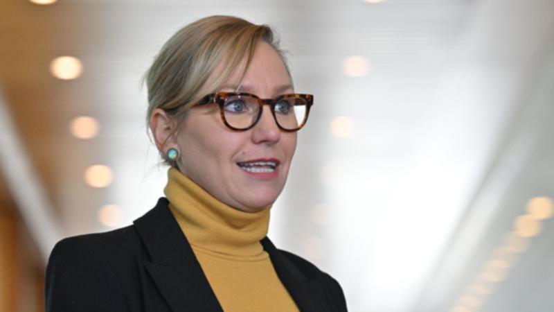 Queensland senator Larissa Waters has been chosen as the new Greens leader following the shock electoral defeat of Adam Bandt. (Mick Tsikas/AAP PHOTOS)