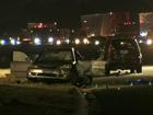 A teenage boy is fighting for life following a horrific collision on the Western Ring Rd in Melbourne.
