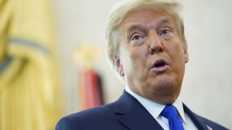 President Donald Trump says Ukraine-Russia peace talks are stalled until he meets with Putin.