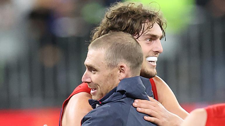 Simon Goodwin remains in close contact with Luke Jackson. 
