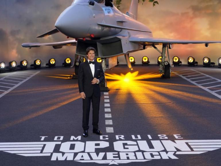 Where to next for the Top Gun franchise? Tom Cruise is working on a plan. (AP PHOTO)