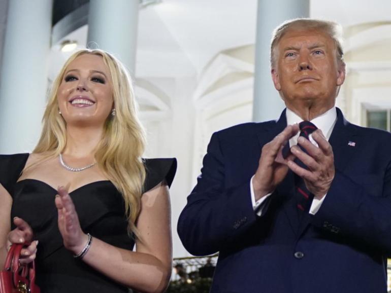Tiffany Trump has given birth to her first child, the 11th grandchild for her father Donald Trump. 