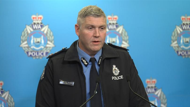 WA Police Commissioner Col Blanch said up to five people tried to hold the man still.