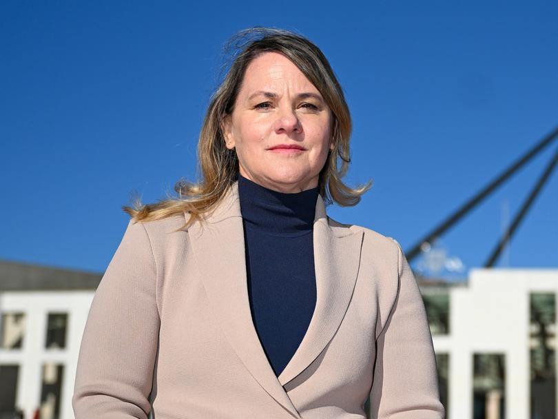 CME's Rebecca Tomkinson outside Parliament House in Canberra, Friday, July 26, 2024. 
