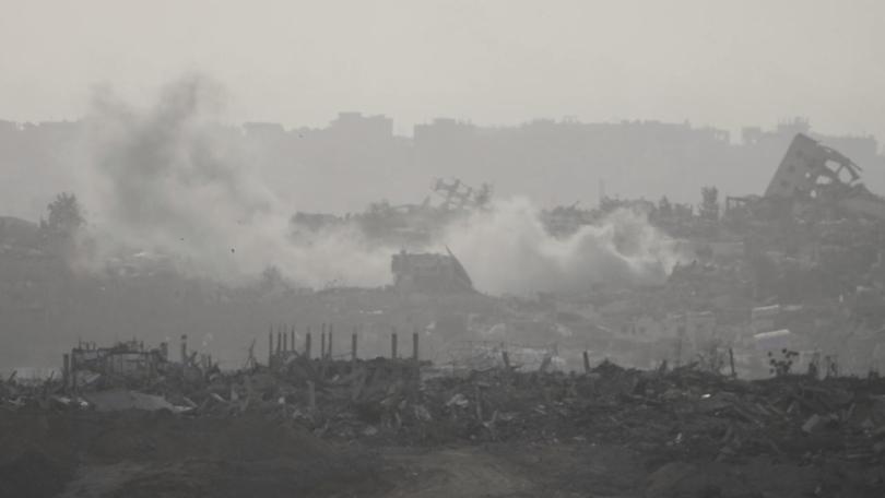 At least 130 Gazans have been killed in Israeli air strikes, on top of 464 killed over the week. (AP PHOTO)