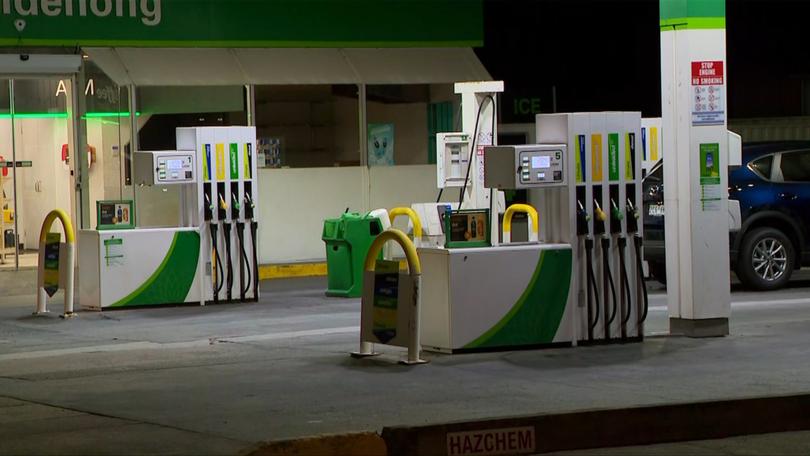 A 29-year-old woman was getting petrol in Glenroy, Melbourne when she was set upon by three offenders, one of which was armed with a machete.