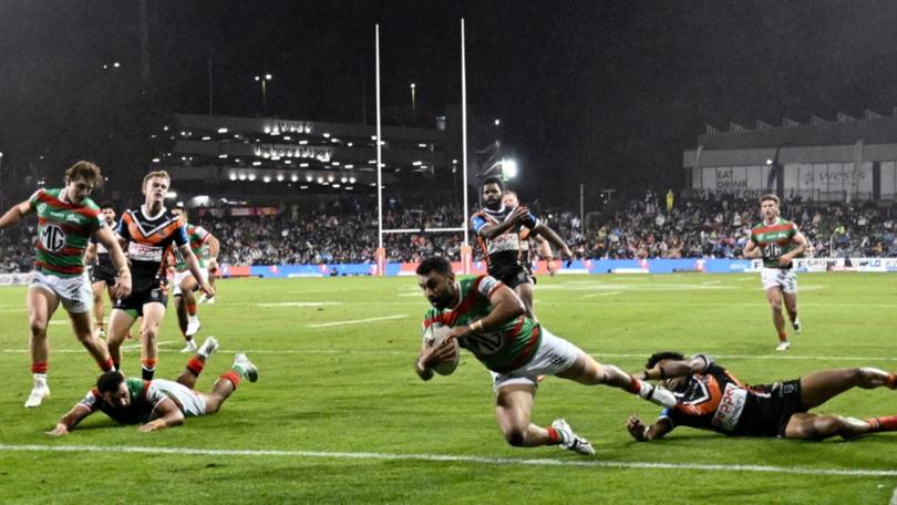 The Rabbitohs defeated Wests Tigers at Campbelltown on Sunday night.