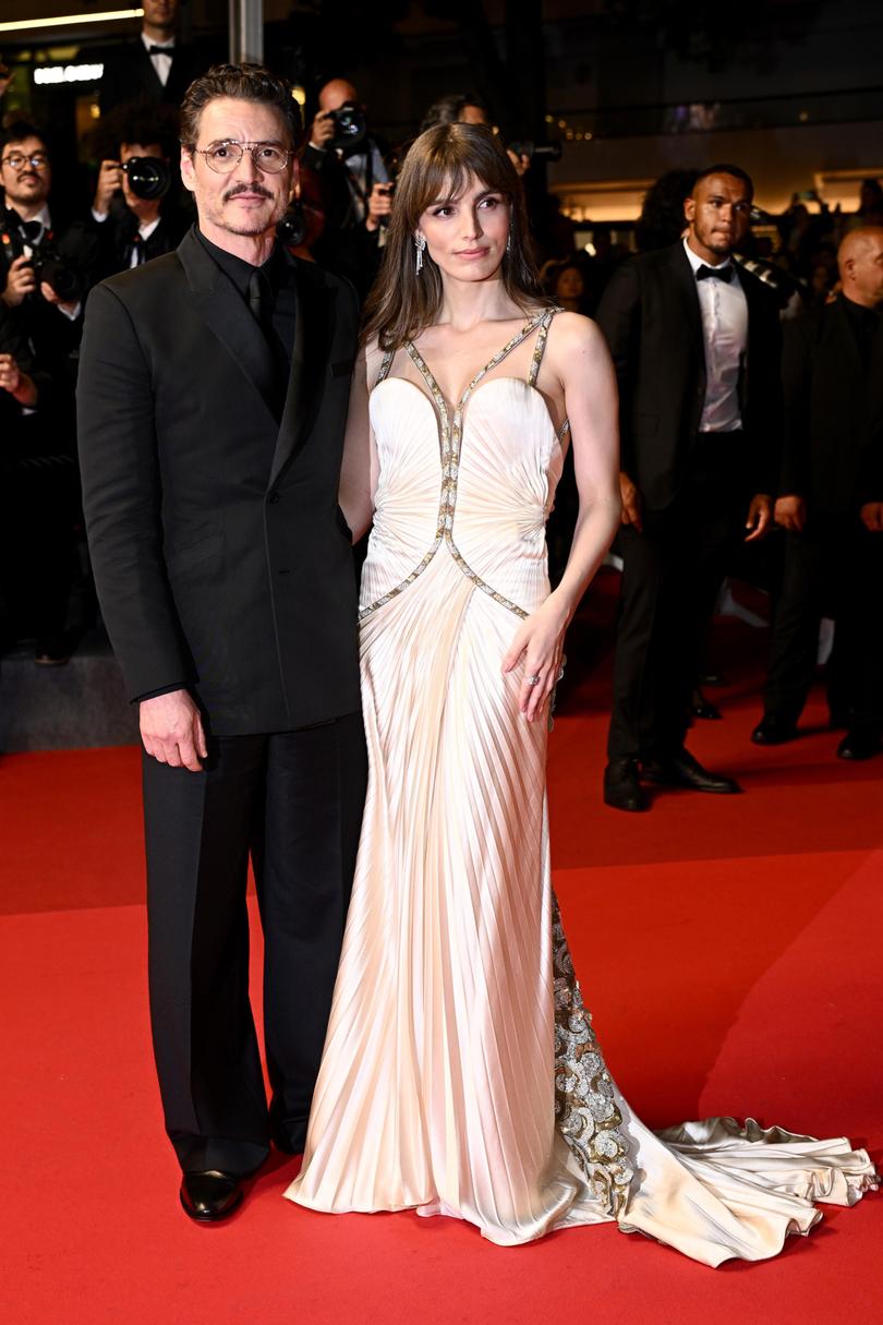 CANNES, FRANCE - MAY 16: Pedro Pascal and Lux Pascal depart the "Eddington" red carpet at the 78th annual Cannes Film Festival at Palais des Festivals on May 16, 2025 in Cannes, France. (Photo by Stephane Cardinale - Corbis/Corbis via Getty Images) Picture: Stephane Cardinale - Corbis