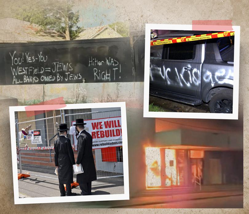 Anti-Semitic graffiti in Arncliffe, Sydney Picture: Unknown