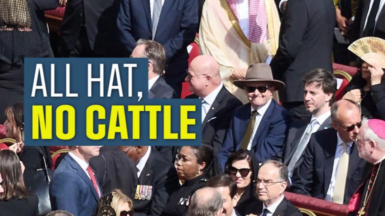 WATCH: In Newsworthy, Ben O’Shea says Albanese was ‘all hat, no cattle’ at Pope Leo XIV’s inauguration. Plus, Telstra faces fine for allegedly misleading customers over network coverage, and Joe Biden’s cancer.