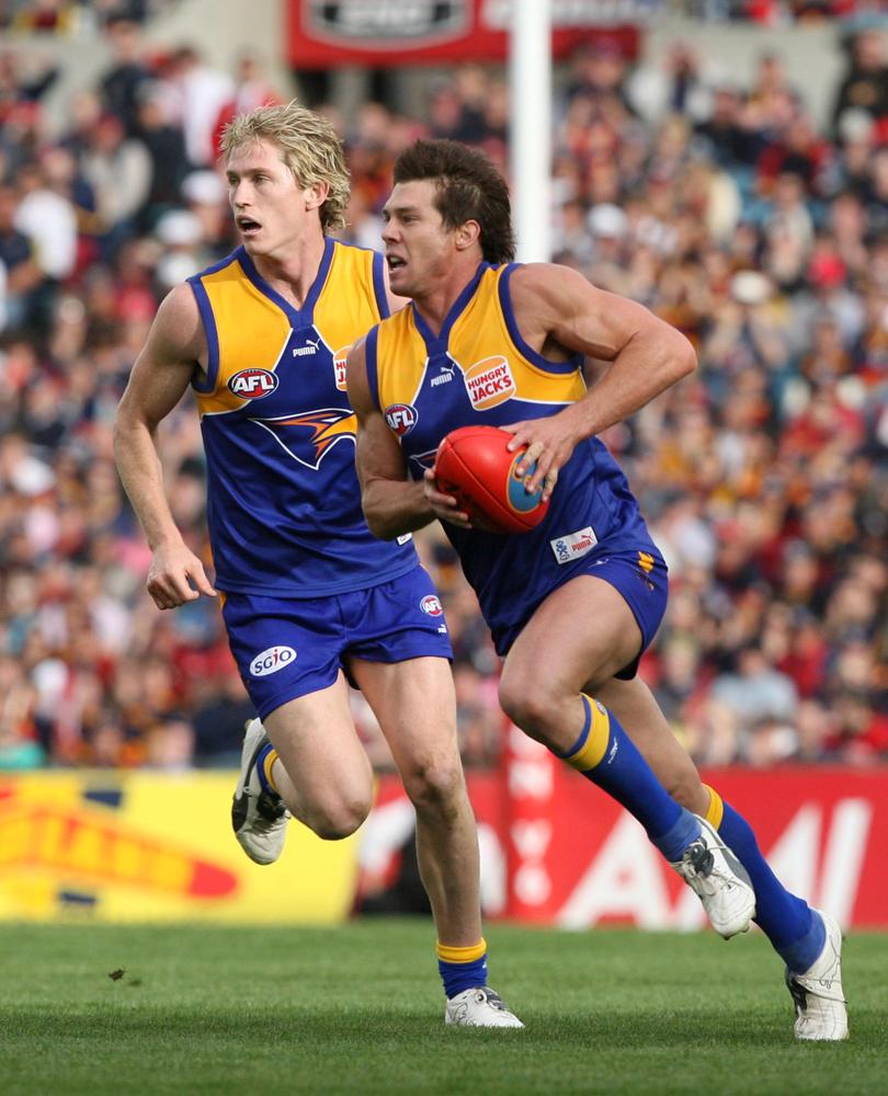 Cousins and Selwood in the 2006 preliminary final.