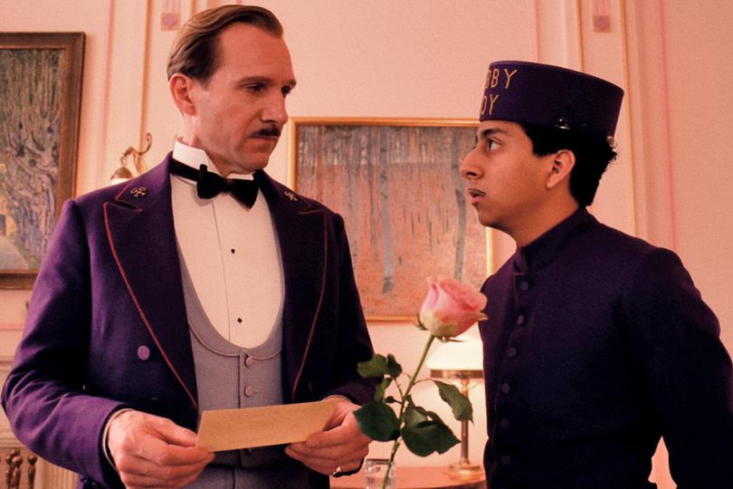 Ralph Fiennes and Tony Revolori in The Grand Budapest Hotel.