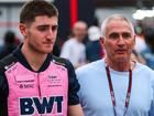Jack Doohan with father Mick at the Bahrain Grand Prix earlier this year.