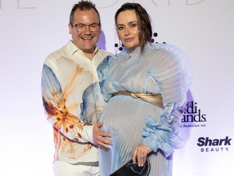 Ruslan Kogan and wife Anastasia Fai Kogan attend 2025 Glamour On The Grid to celebrate the launch of the Formula 1 Australian Grand Prix at Albert Park in March