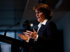 Michele Bullock during a press conference following the RBA announcement to cut the interest rate by 0.25 percentage points on Tuesday. 