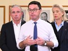 Nationals Leader David Littleproud, Nationals Deputy Leader Kevin Hogan and Nationals Senate Leader Bridget McKenzie.
